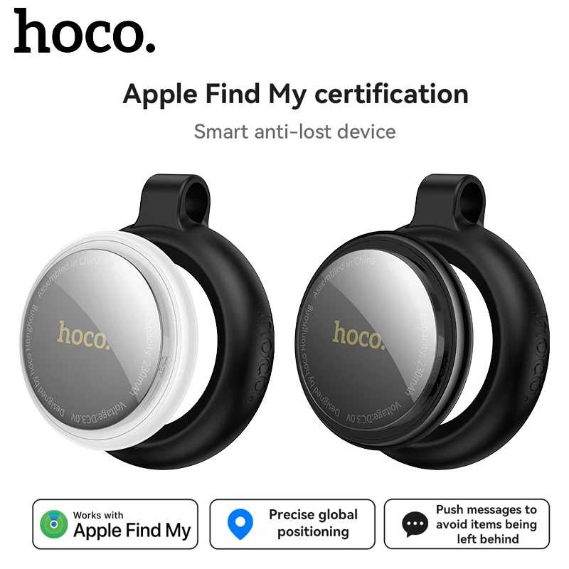 Умный GPS-трекер E100 Mini Tag с защитным чехлом для iOS (приложение Apple Find My), для поиска ключей от машины, домашних животных и детей Умная электроника