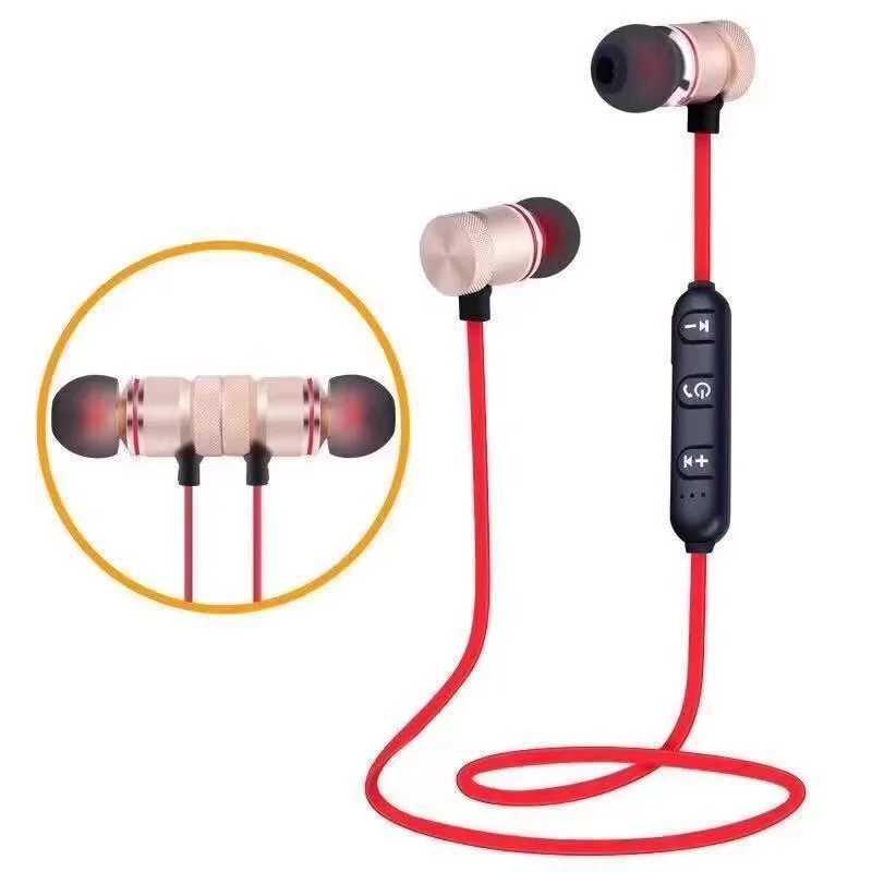 5,0 Bluetooth-наушники; Спортивные наушники с шейным ободом; Магнитные беспроводные наушники; Стереонаушники; Музыкальные металлические наушники с микрофоном для всех телефонов Портативное аудио и видео