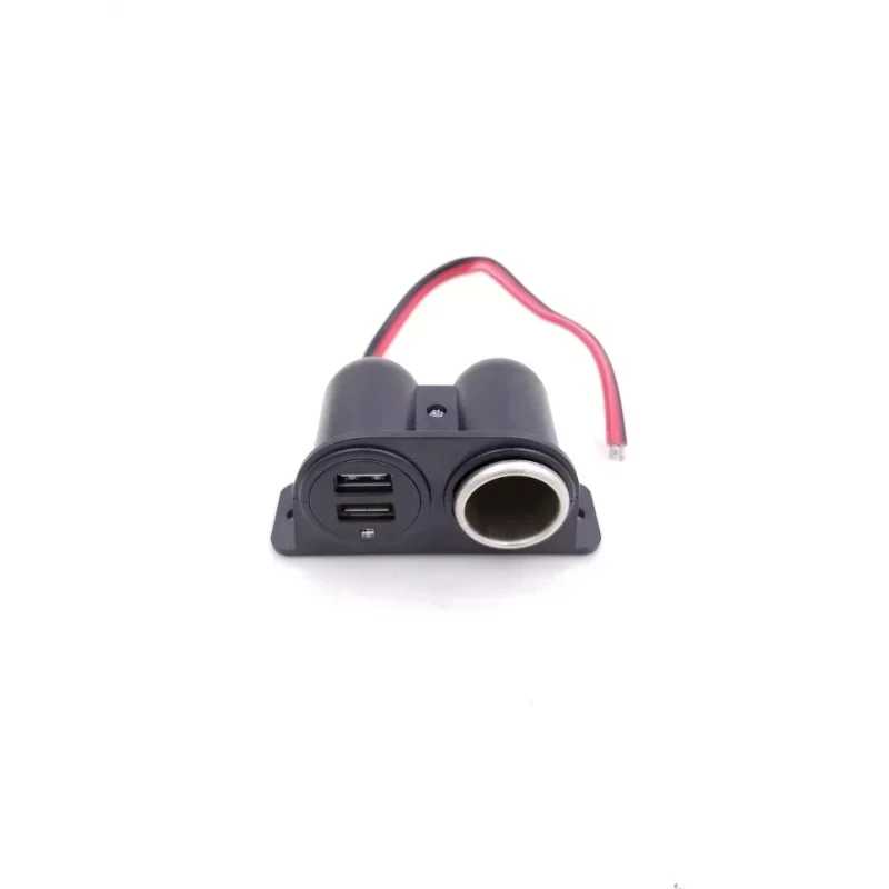 Комплект из 2 зарядных устройств 3.1A DC 5V с двумя портами, встроенный многопортовый адаптер для автомобилей и кемперов, встраиваемая USB-розетка Доступ к автоматизации здания