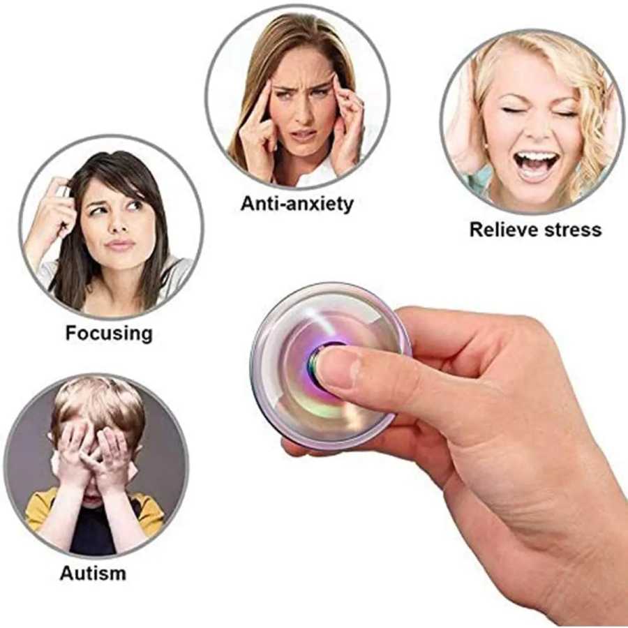 Фотография №4 товара Dragon Wings Eye Tri Fidget Spinner Металлический ручной спиннер Низкий