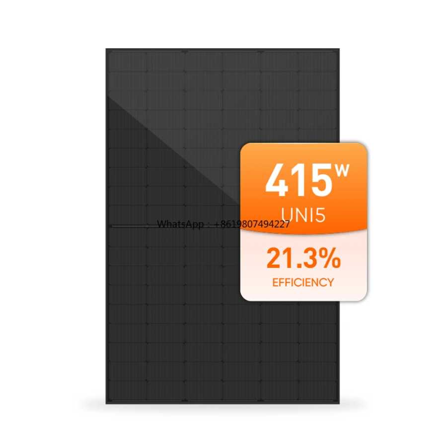 Солнечные панели EU Stock All Black 415W 410W 405W 400W, монокристаллические, полностью черные, склад в Роттердаме Электрика