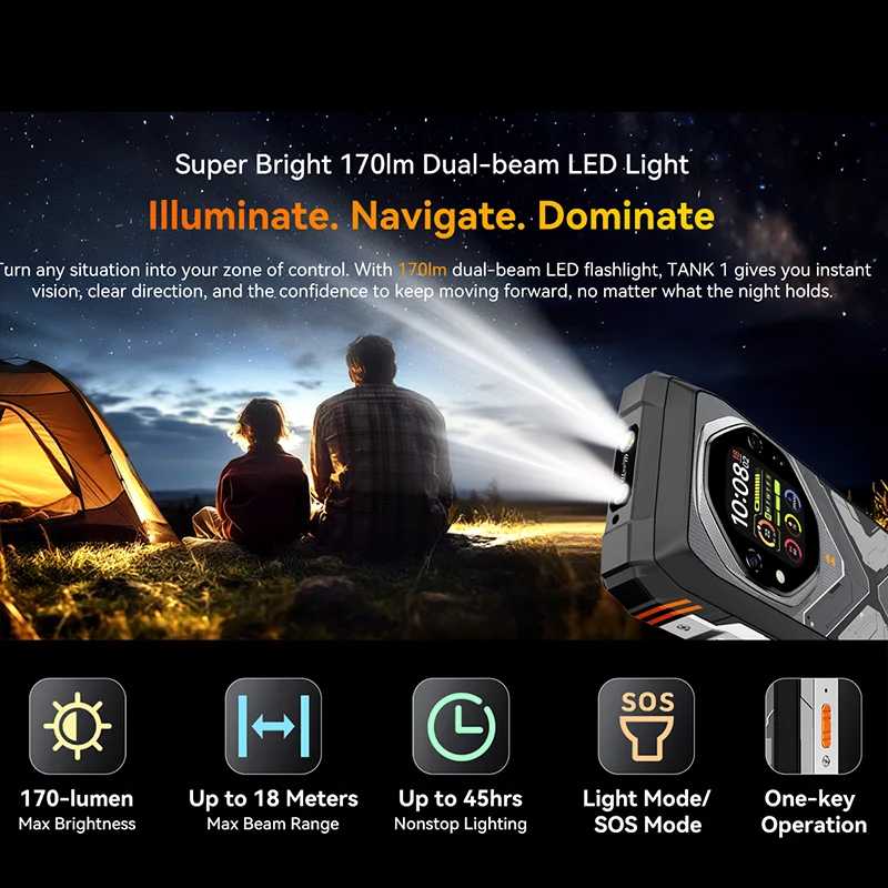 Фотография №3 товара Прочный смартфон Blackview Oscal TANK 1, 5G, 6,78 дюйма, 2,4K,