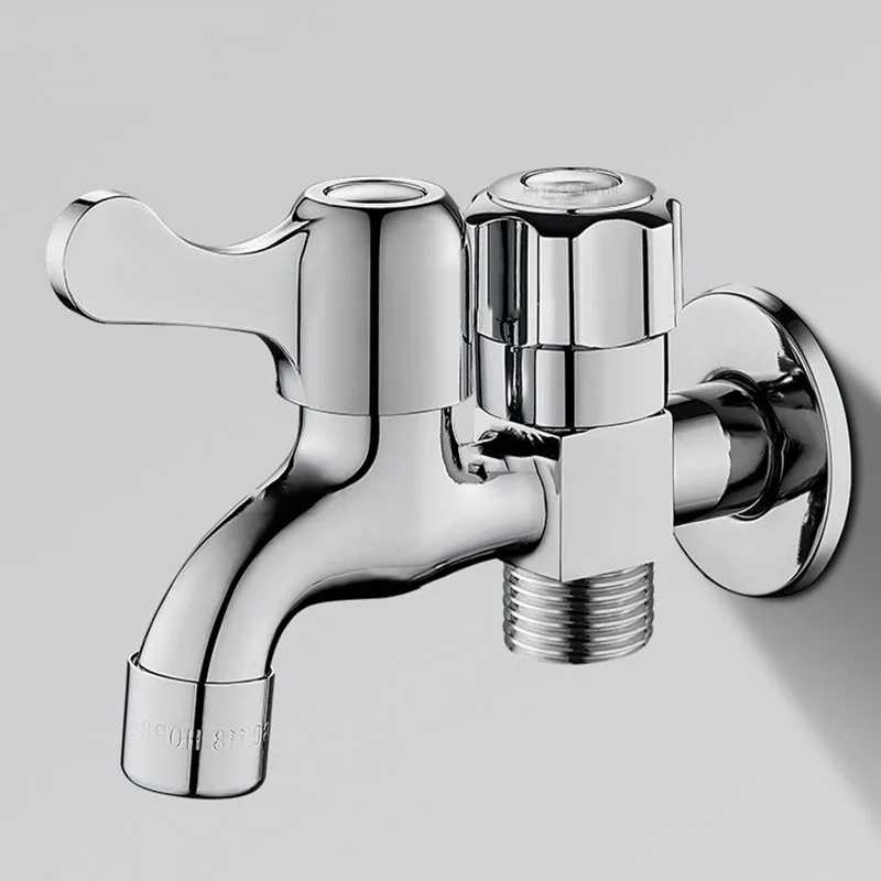 Кран для воды с двойным управлением G1/2", настенный, из нержавеющей стали, 2-ходовой, для стиральной машины и сада, герметичный Сантехника для кухни