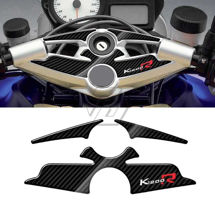 Для спортивной версии K1200R до 2010 г. Верхний тройной хомут с 3D карбоновым эффектом Defender Украшения, очистка и защита
