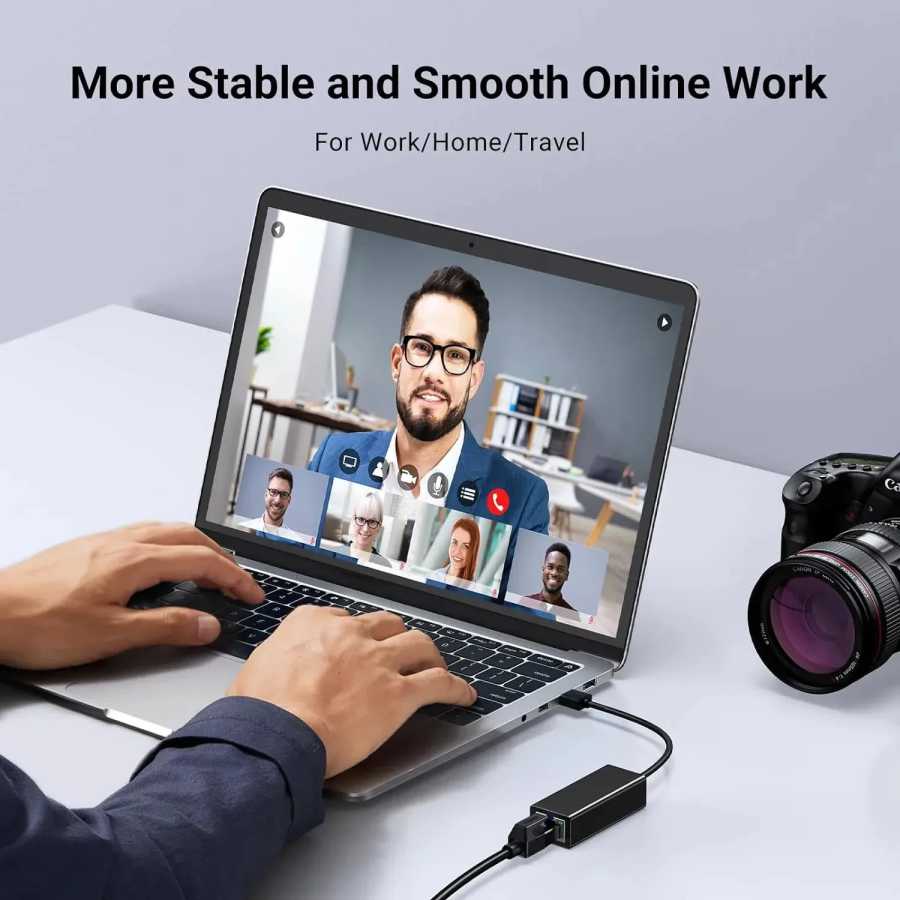 Фотография №1 товара Адаптер USB Type C Ethernet Сетевая карта USB Type-C к
