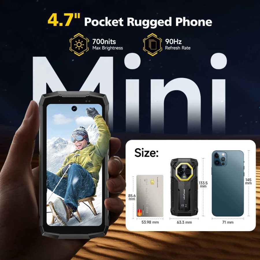 Фотография №2 товара Ulefone Armor Mini 20T Pro 5G Прочный телефон с термооблегчением
