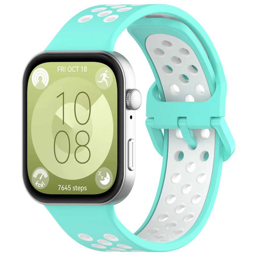 Фотография №3 товара Двухцветный силиконовый ремешок для Samsung Galaxy Fit 3, браслет для