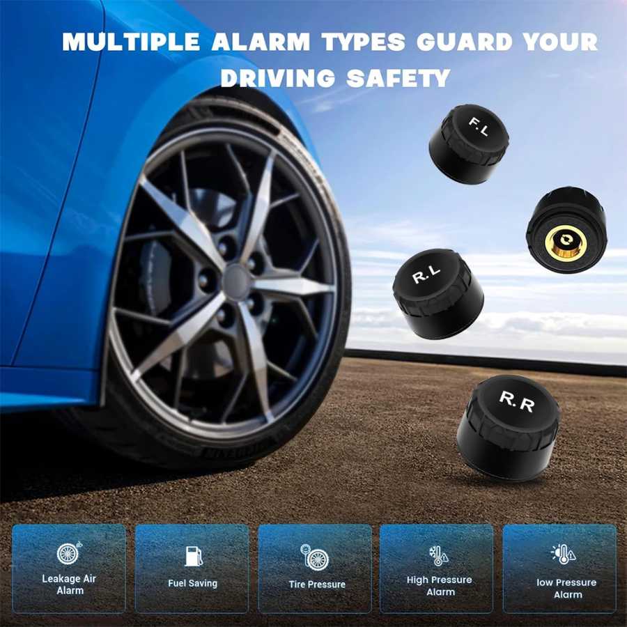 Фотография №2 товара USB Android TPMS внешний датчик запасного колеса, бесплатное давление в