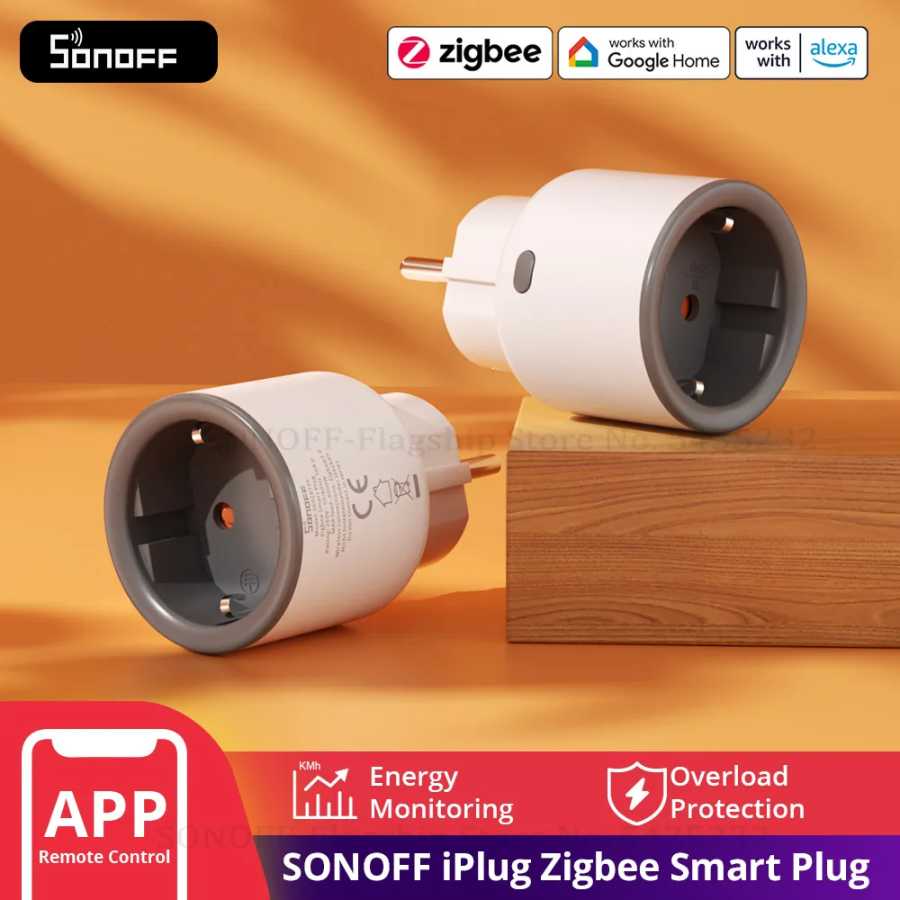 1-4 шт. SONOFF S60ZB EU IPlug Zigbee Умная розетка с мониторингом энергопотребления, беспроводной таймер, умный выключатель, совместим с Google Home и Alexa Умная электроника