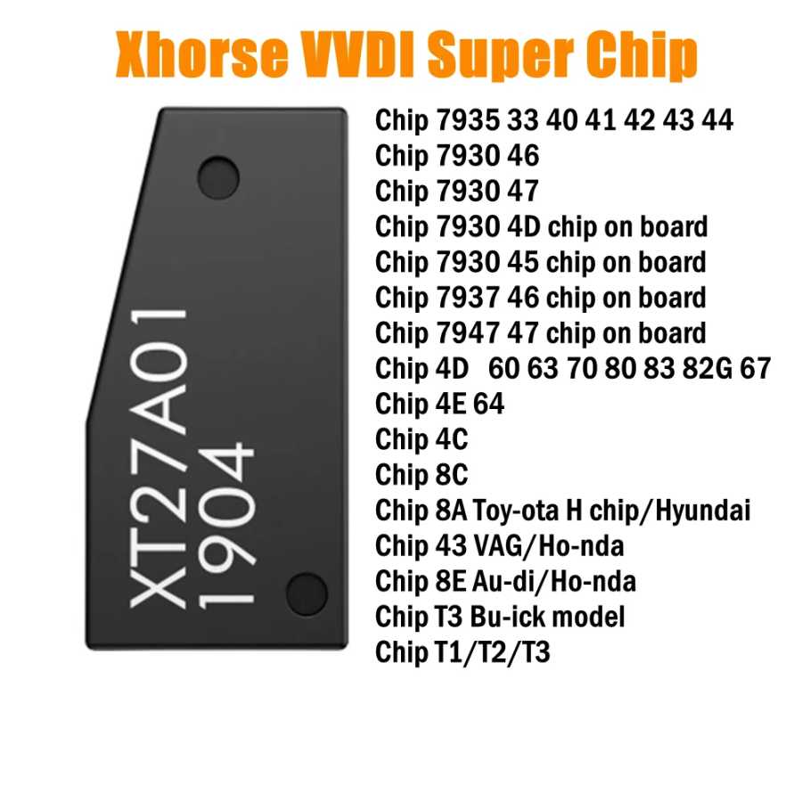 Суперчип VVDI XT27 XT27A для клонирования ключей 4C/4D/4E/43/45/46/47/48/T1/T3/8A/8C/8E/7935 для Xhorse VVDI Max Pro/VVDI Mini Key Tool Инструменты для обслуживания автомобилей