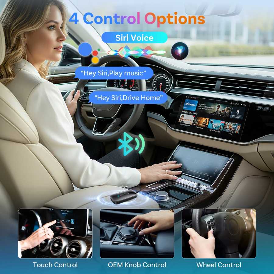 Фотография №4 товара Ottocast Play2Video Ultra Mini Dot WiFi6 AI Box Carplay-адаптер, медиаплеер