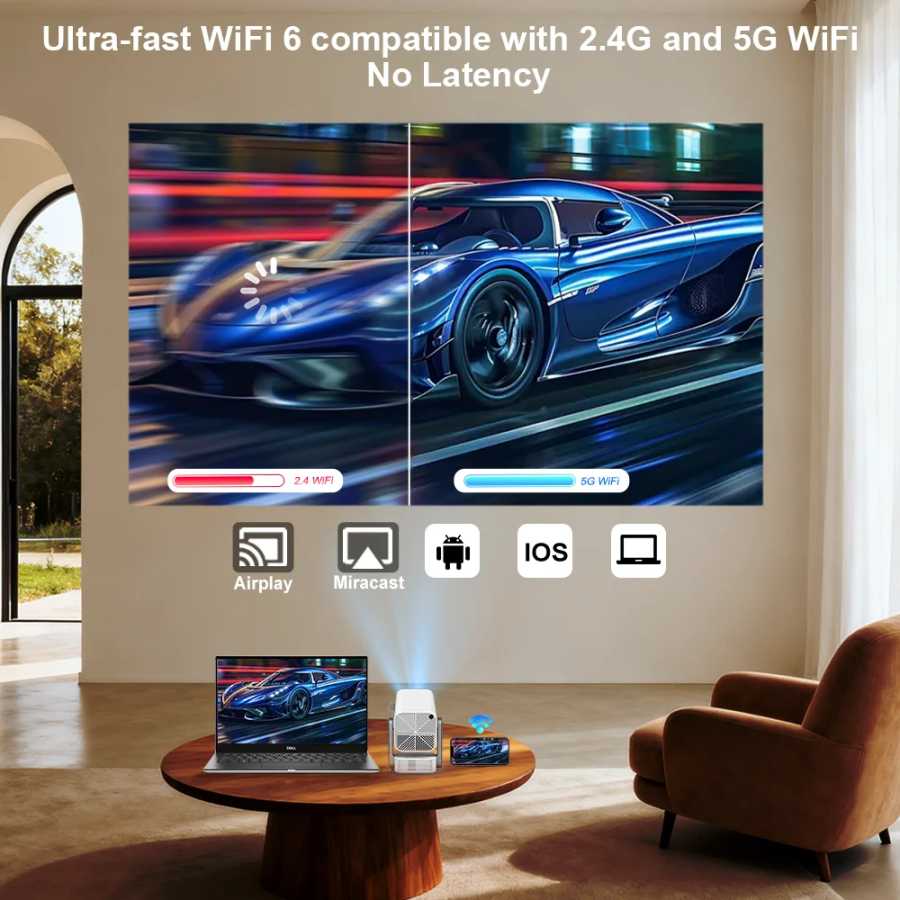 Фотография №3 товара ThundeaL Full HD портативный проектор TD80 Pro 1080P 2K 4K