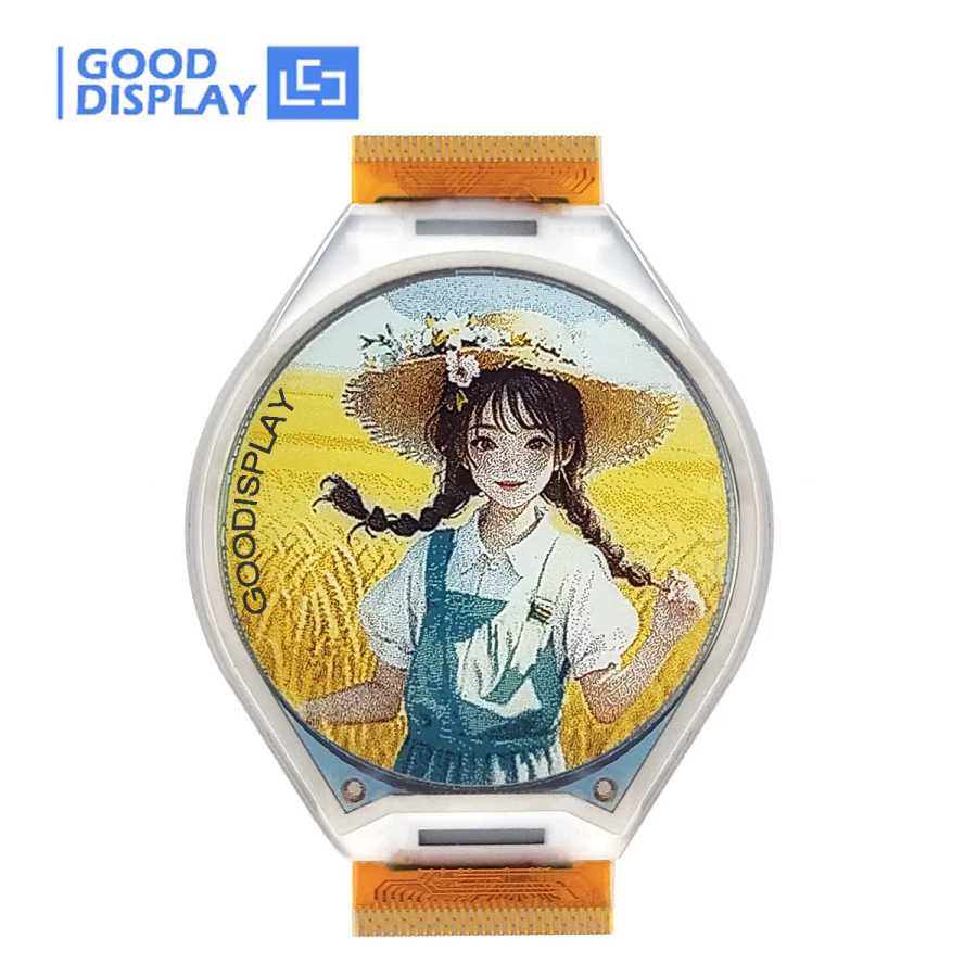 1,69-дюймовый круглый E-Ink дисплей Spectra, 6 цветов, 400x400 пикселей, 262K цветов, 236 PPI, GDEH0169E01 Серверы и промышленный компьютер