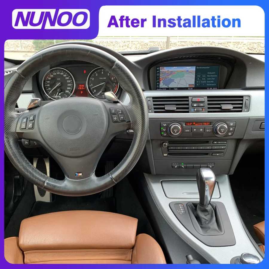 Фотография №1 товара Новый беспроводной экран Android 14 с CarPlay для BMW E60
