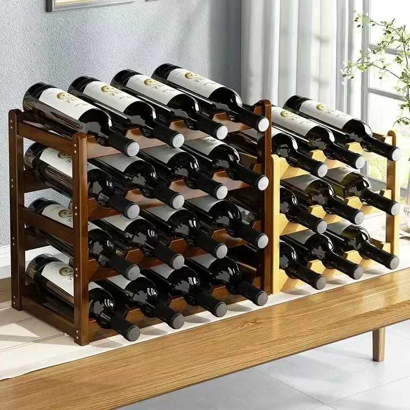 Фотография №1 товара Красная WineRack декорация, домашняя сетка для вина, демонстрационный стеллаж, креативный