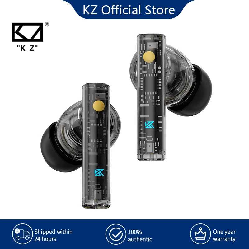KZ Carol ANC True Wireless Наушники 55 дБ с активным шумоподавлением TWS Наушники 6 микрофонов AI HD Вызов Bluetooth 5,3 Hi-Fi наушники-вкладыши Портативное аудио и видео
