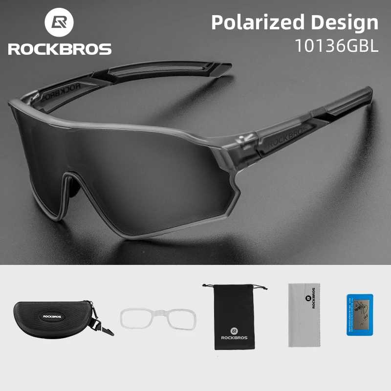 Очки ROCKBROS поляризационные UV400, спортивные солнцезащитные, для езды на велосипеде и походов Велоспорт