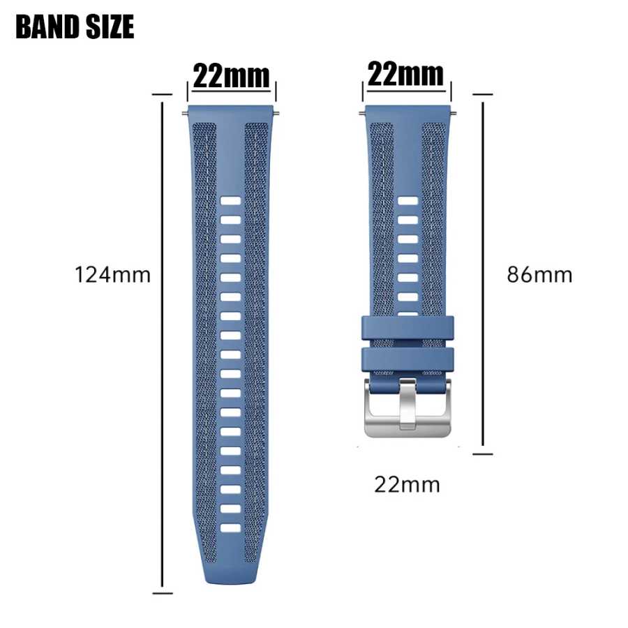 Фотография №3 товара 22mm Silicone Band for Huawei Watch GT5 Pro 46mm Sport