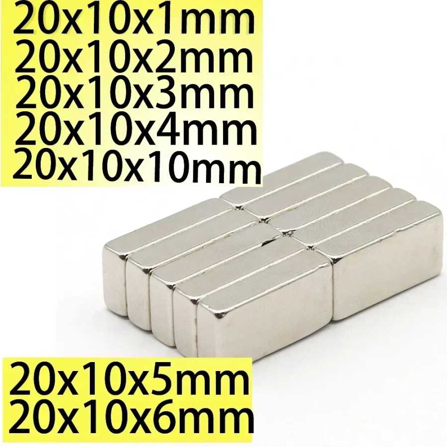 N35 N52 20x10x1 20x10x2 20x10x3 20x10x4 20x10x5 20x10x10 Барный блок Сильные магниты Бар Квадратный скутер Ebike Сильный неодимовый Крепеж и скобяные изделия