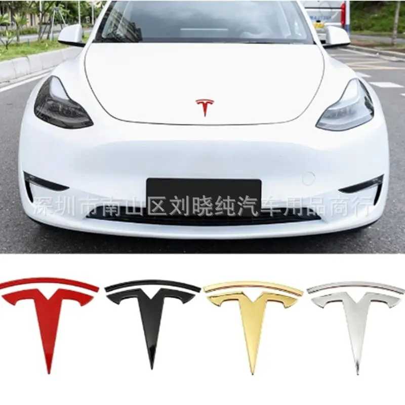 Фотография №3 товара Металлическая эмблема для Tesla-автомобиля, эмблема заднего багажника, подходит для модели