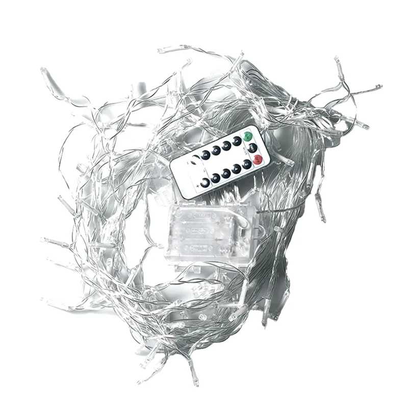 Светодиодная гирлянда-штора AWAH 3,5 м для окна, новогодняя гирлянда, светодиодные огни для Рождества с пультом дистанционного у Праздничное освещение