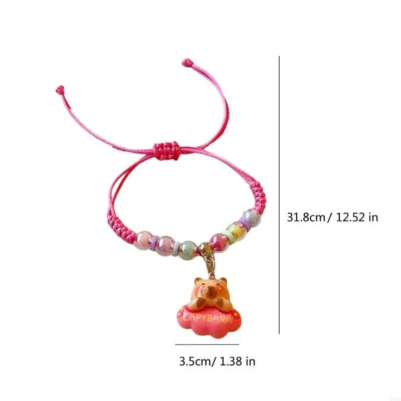 Фотография №5 товара 31BB Capybara Bracelet Resin Texture идеально подходит для энтузиастов искусства