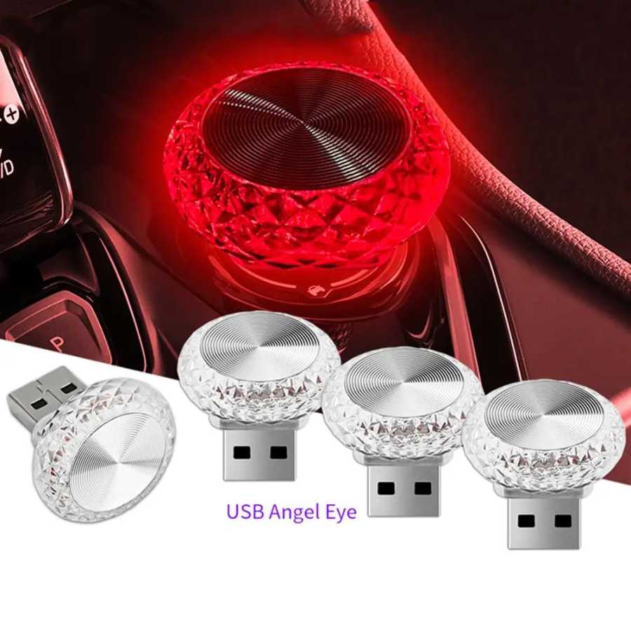Фотография №1 товара Портативный автомобильный USB окружающий свет, мини-светодиодные декоративные атмосферные лампы для