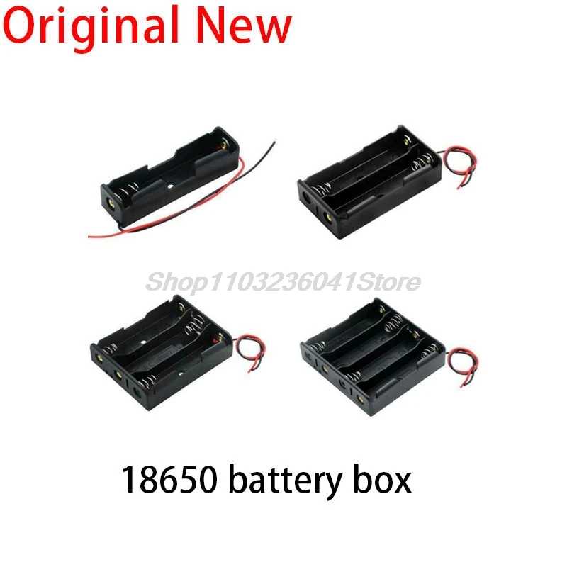 18650 Чехлы для аккумуляторов 1X 3,6 В-4,2 В 18650 Чехол для хранения аккумуляторов 1 2 3 4 слота Контейнер для аккумуляторов с проводом Активные компоненты