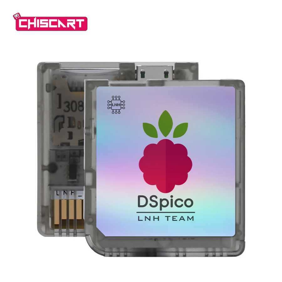 Прозрачный матовый игровой ридер Chiscart MicroUSB DSpico RP2040 16 Мбит, совместимый с консолями NDS, NDSL, DSi, 3DS Видеоигры и аксессуары