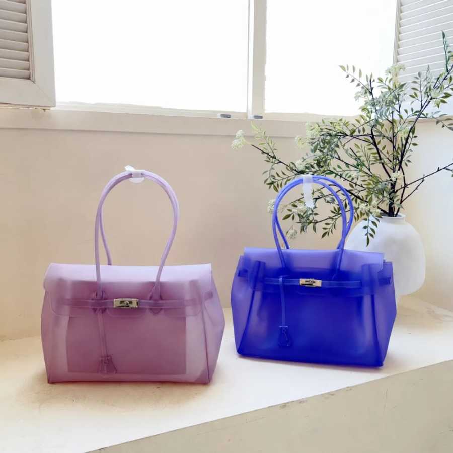 Фотография №4 товара Сумка-тоут Jelly Bag 2026: Новая прозрачная женская сумка из ТПУ