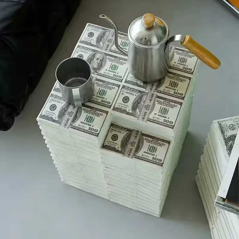 Прикроватный столик-пуф для дивана, кофейный столик Dollar для гостиной, мобильный табурет, маленькая подставка для ног, табурет для переобувания Мебель для дома