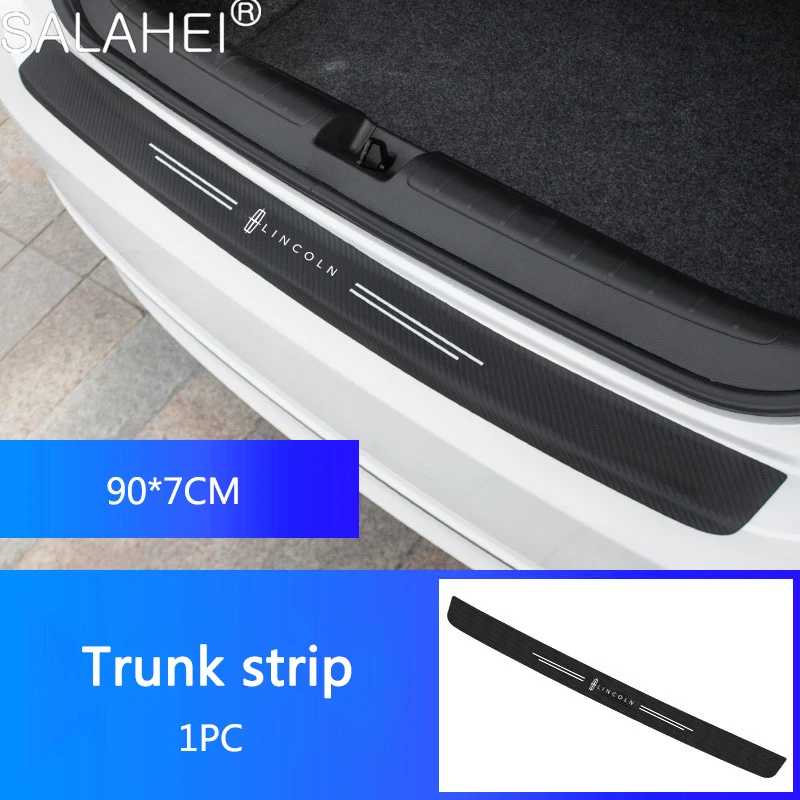 Для Lincoln Navigator Nautilus Aviator MKZ MKX MKC MKT MKS эмблема автомобиля, полоски на бампер багажника, полоски на порог против царапин, наклейка Быстроизнашиваемых деталей