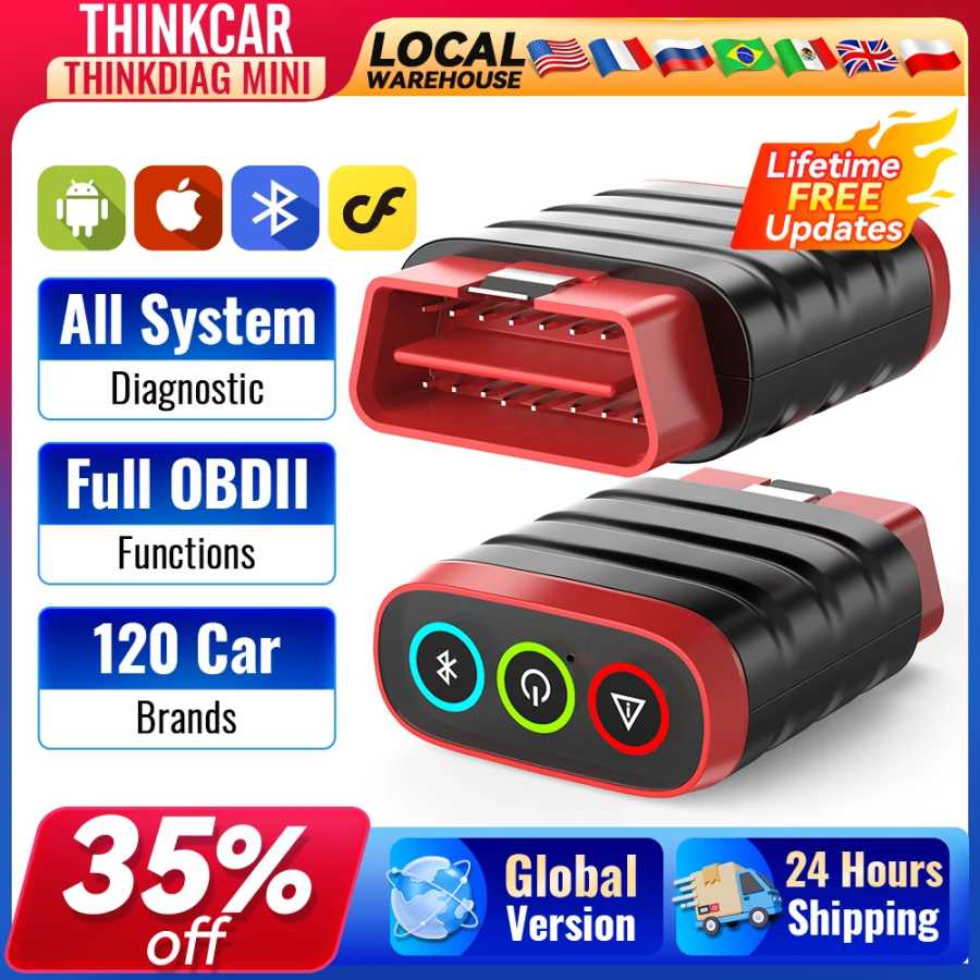 THINKCAR THINKDIAG Mini obd2 сканер для всех автомобилей, полная диагностика системы, автоматический диагностический инструмент, чтение/очистка ошибок, пожизненное бесплатное обновление Инструмент для ремонта автомобилей