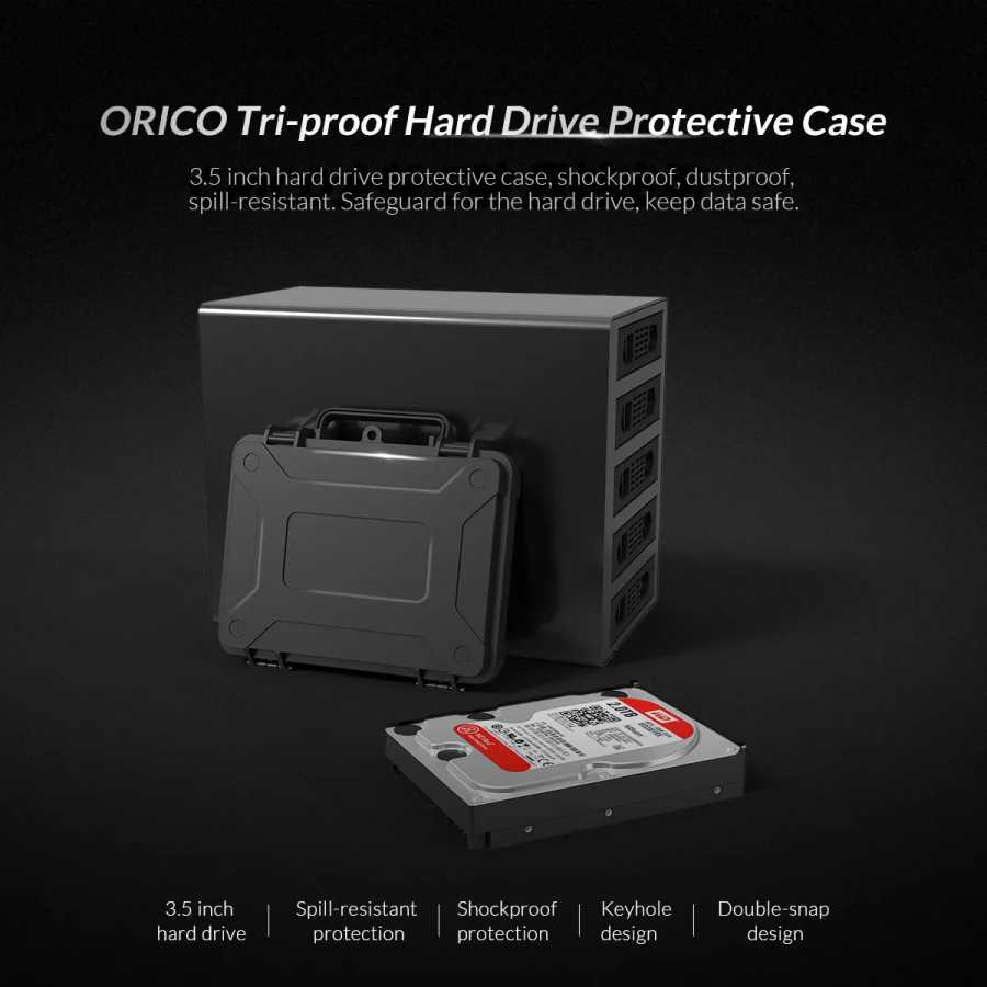 Фотография №1 товара Защитный бокс ORICO для жесткого диска 3,5 дюйма, внешний бокс
