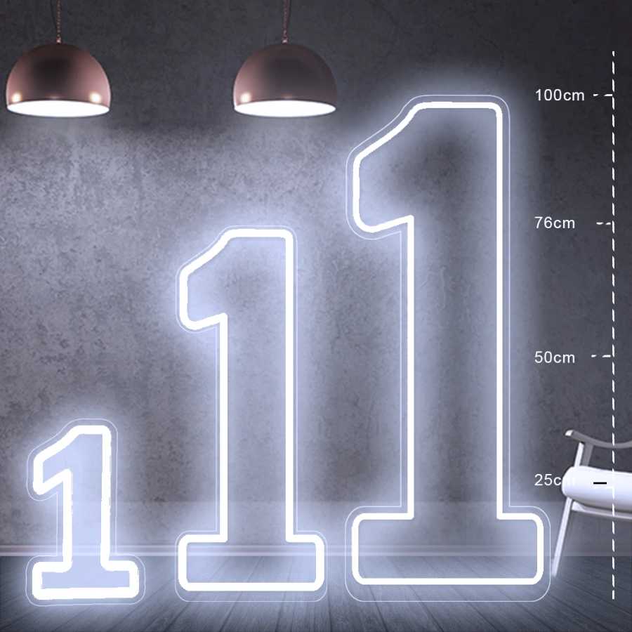 Огромные светодиодные неоновые цифры 76 см/100 см: напольные и настенные, для декора на День рождения, свадьбу, праздничные мероприятия Ночники