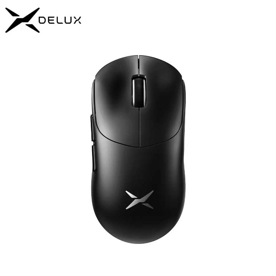 Беспроводная игровая мышь Delux M400, 24000 точек на дюйм, частота отката 1 кГц, PAW3311, трехрежимные перезаряжаемые мыши емкостью 500 мАч для всех рук, ПК-геймеров Компьютерная периферия