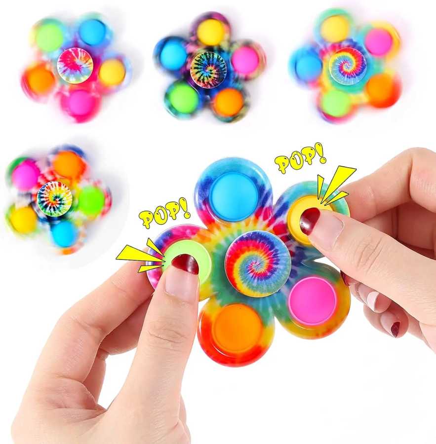 Фотография №1 товара Спиннер Сенсорные поп-игрушки на палец Tie Dye Simple Push Bubble
