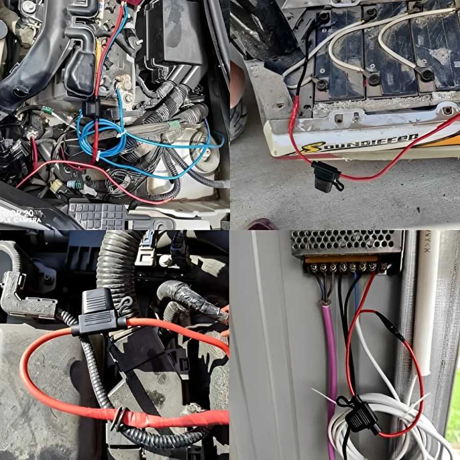 Фотография №2 товара 5 шт. 14AWG Автомобильный Мини-блок предохранителей, тип лезвия в линии,