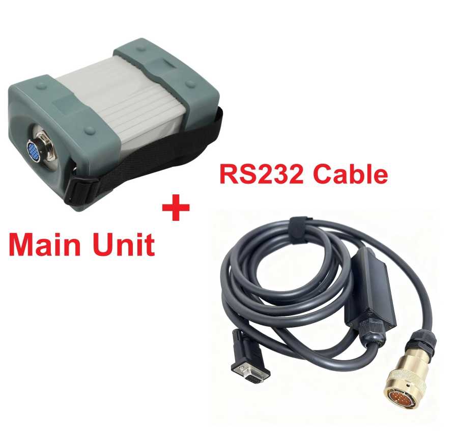 MB Star C3 SD Connect C3 RS232 to RS485 Кабель 38Pin 14Pin 4Pin Кабель 12V & 24V Автомобили и грузовики Автоматический диагностический сканер Инструмент Инструмент для ремонта автомобилей