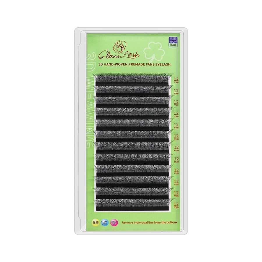 Фотография №5 товара GLAMLASH L/LU/M W-образное наращивание ресниц 3D готовые объемные веерные ресницы