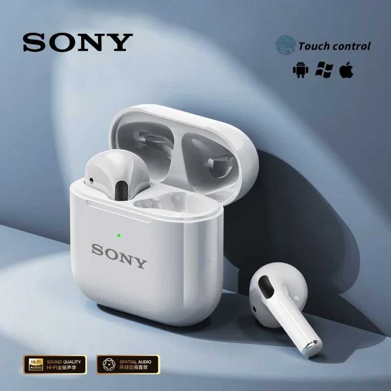 Оригинальные беспроводные наушники Sony Pro4 TWS, Bluetooth-гарнитура, Hi-Fi наушники с шумоподавлением, водонепроницаемые игровые спортивные наушники с микрофоном Портативное аудио и видео