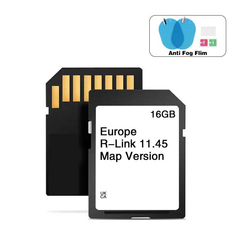 Карта GPS-навигации для Renault Megane Laguna Kangoo SD Card 16 ГБ, обновление 2025 года, Европа, Великобритания, Carminat R-Link 11.45 