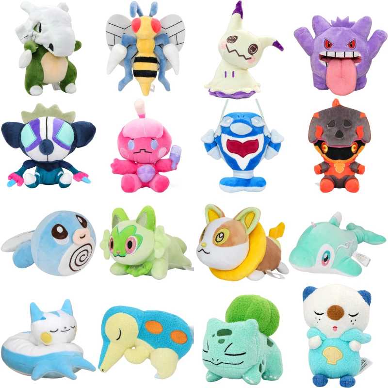 Плюшевые игрушки Pokemon Cubone Palafin Tinkatink Grafaiai Beedrill Charcadet Gengar Duskull Мягкие плюшевые игрушки Peluche Куклы Подарок на день рождения Мягкие игрушки