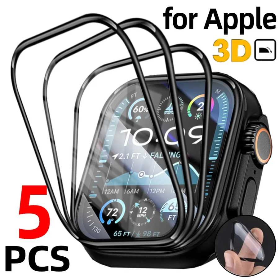 5/1 шт. Защитная пленка для экрана Apple Watch Ultra 3 2 1 49 мм/SE3 40 мм 44 мм Защитная пленка для Iwatch Series 10 11 42 46 мм Не стекло Умная электроника