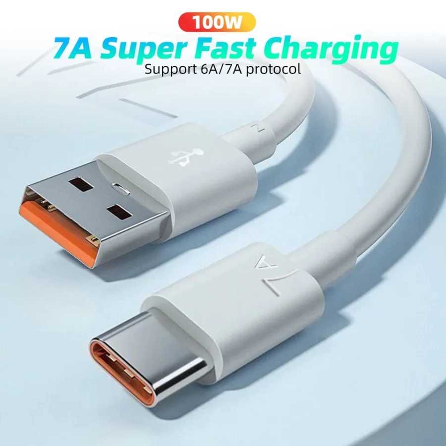 Фотография №5 товара 7A 100W USB-кабель для сверхбыстрой зарядки типа C для Huawei
