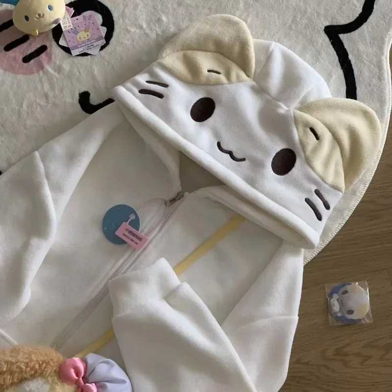 Фотография №1 товара Kawaii стиль Лолита женские флисовые толстовки Cutecore Oversize японский мягкий