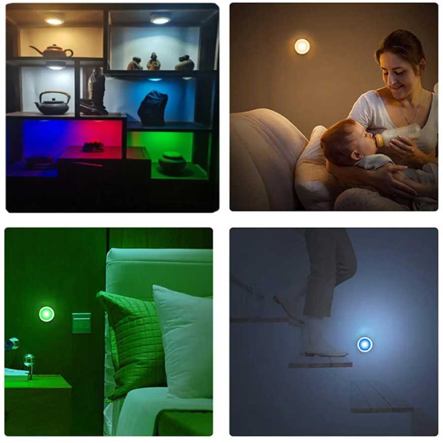 Фотография №5 товара RGB светодиодный светильник под шкафом с дистанционным управлением, питание от
