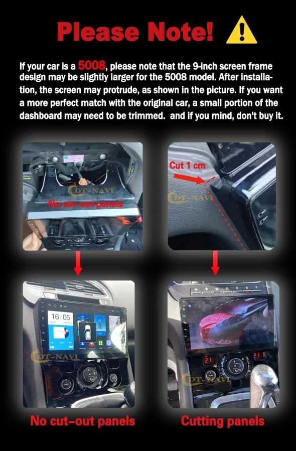 Фотография №1 товара Carplay Android 16 для Peugeot 3008 5008 AT MT 2009
