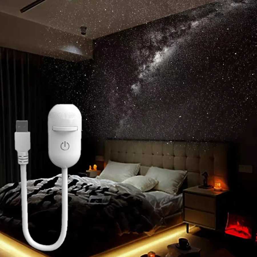 USB-проектор Galaxy 2-в-1: мини-проектор ночного света Galaxy 360 &deg; Вращающаяся светодиодная лампа &laquo;Звездное небо&raquo; для вечеринок и домашнего декора в стиле Сатурна ТВ, аудио- и видеотехника