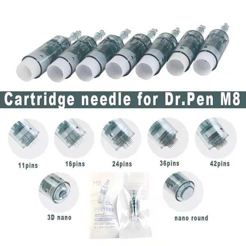 Dr Pen M8 A6S Картриджи Derma Pen Needles 11/16/24/36/42 Pin Nano байонетный картридж Стерильная сменная головка Beauty Tool Косметологическое оборудование
